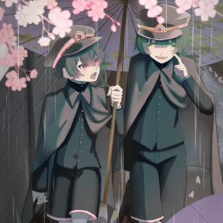 朔月 「桜と雨」